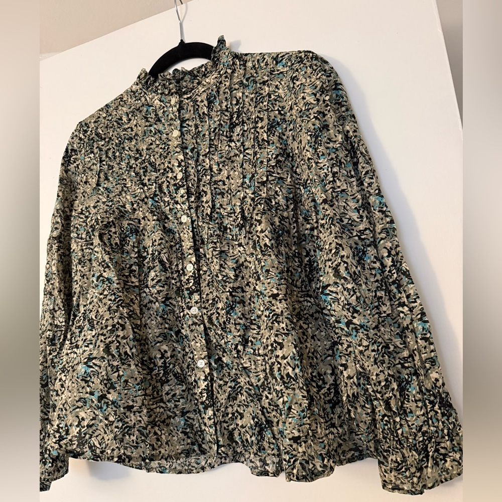 LOFT Abstract Patterned Blouse - Picture 3 of 6